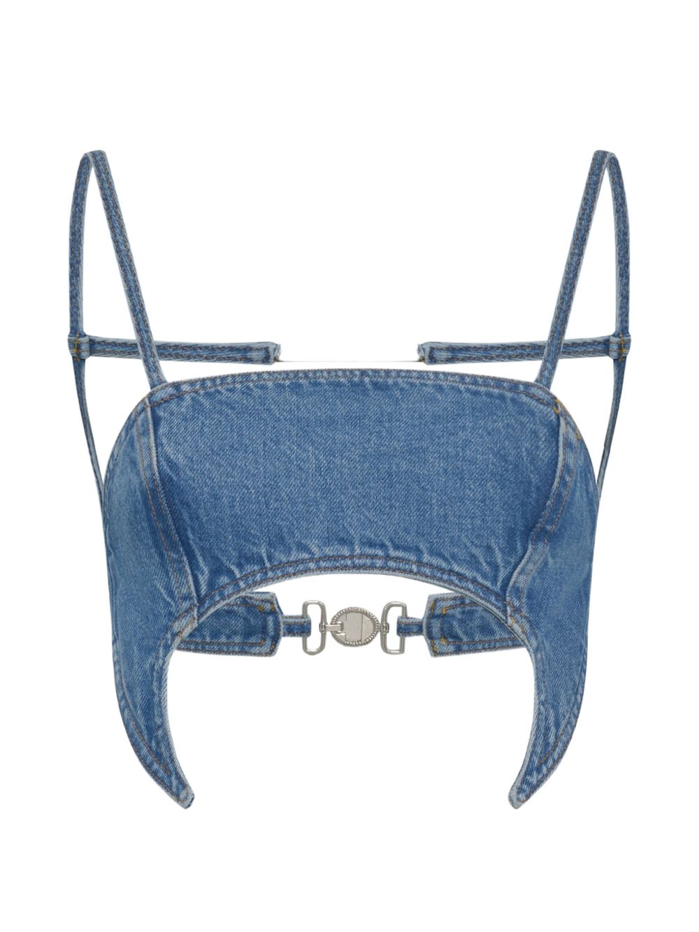 Denim bra top