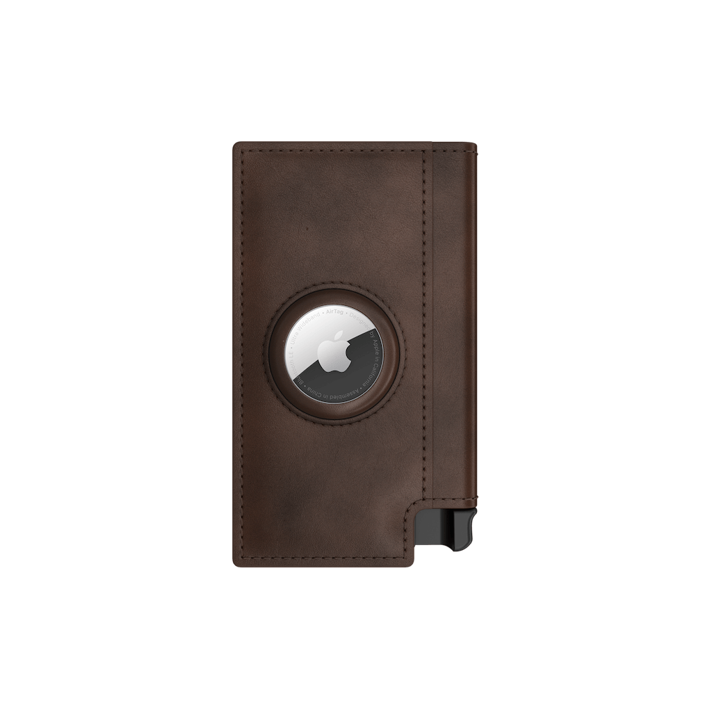 Ekster Wallet for AirTag Fits up to 12 cards & cash Apple Compatible Classic Brown