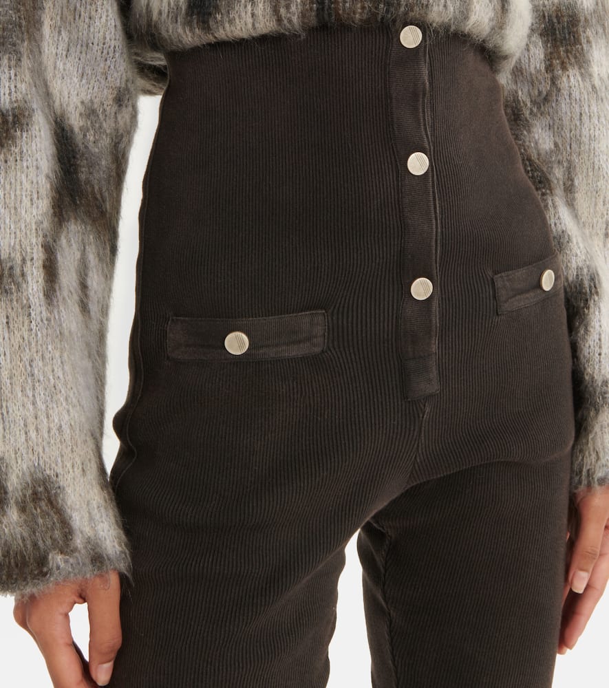 Cotton-blend leggings