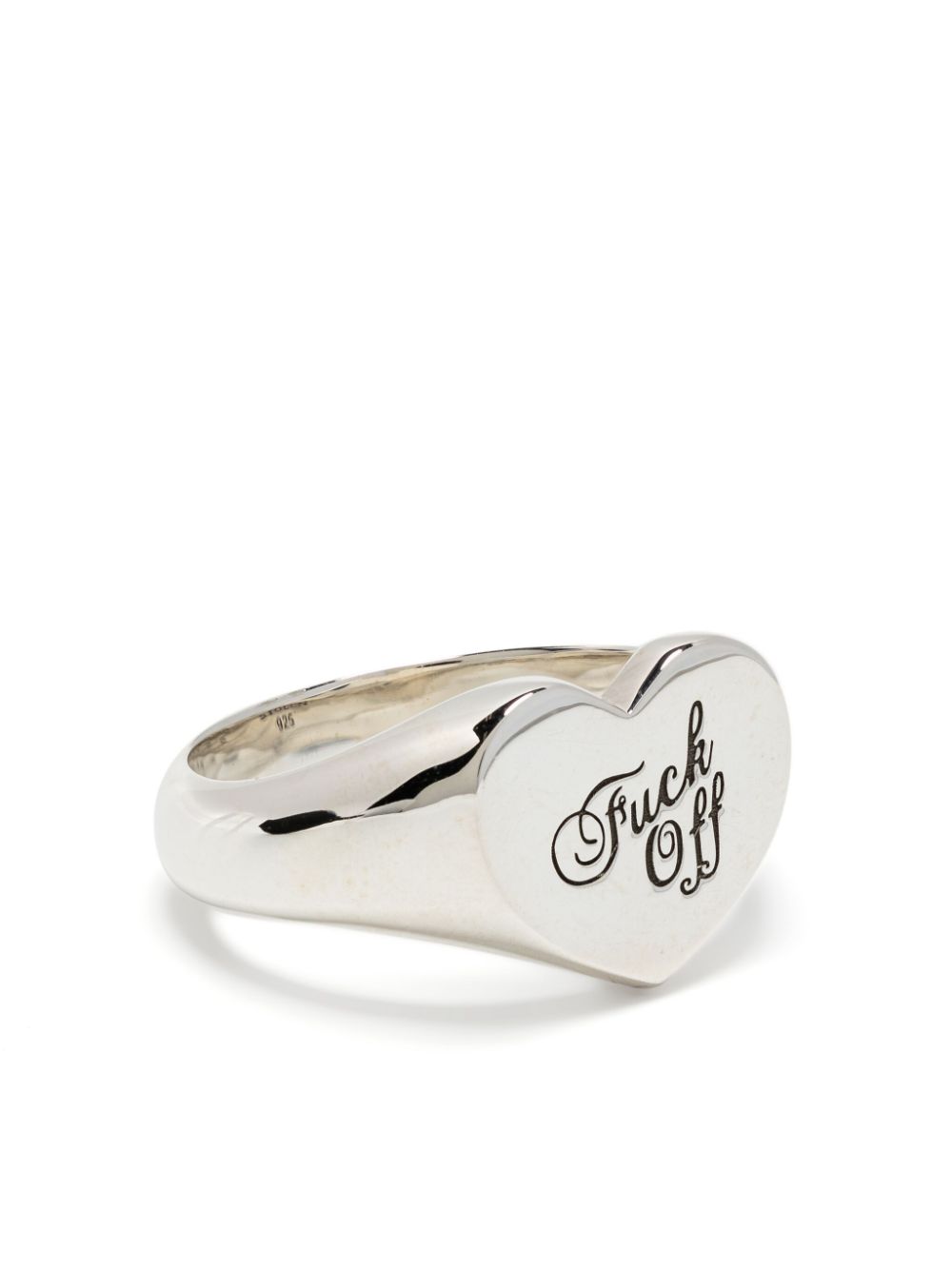 Warm Welcome heart-shaped ring - Silver