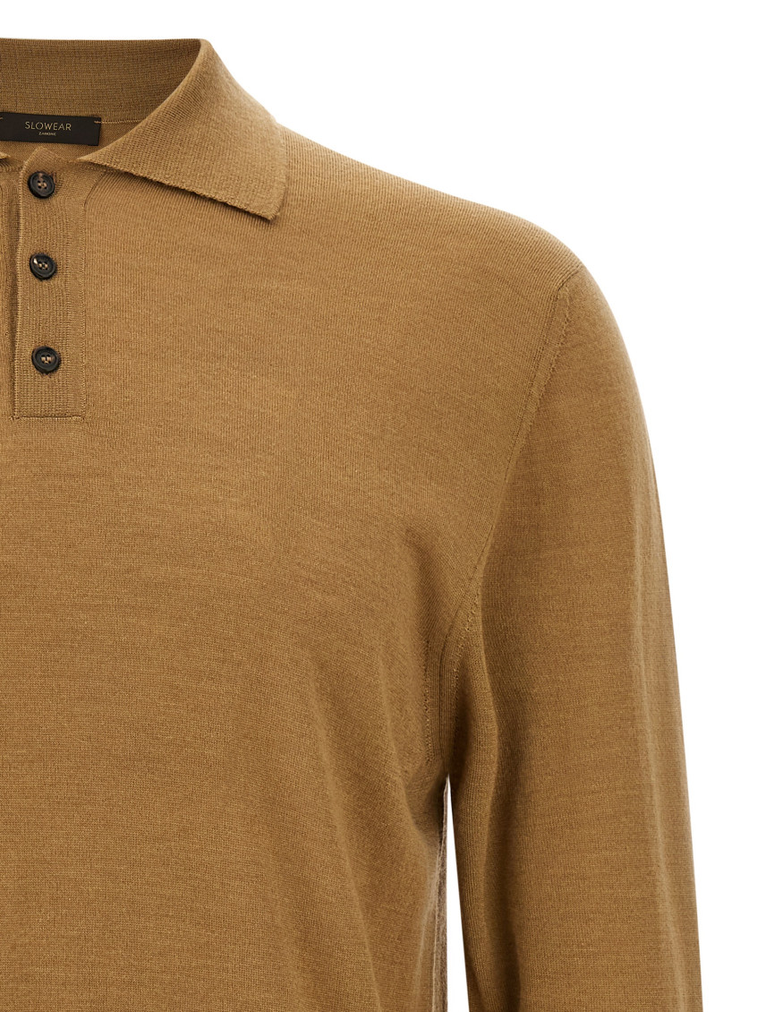 Virgin Wool Polo Shirt