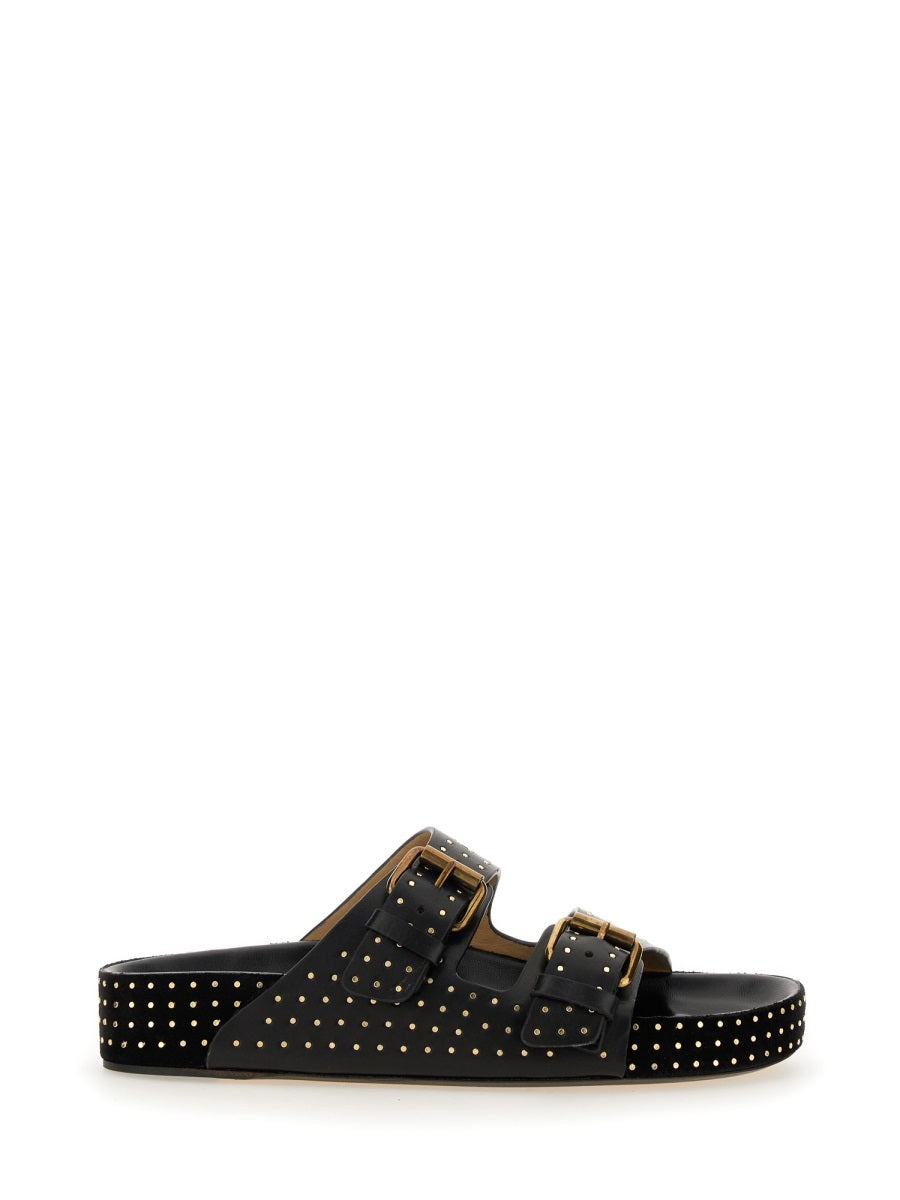 Chic Cow Leather Sandals for Women - SS24