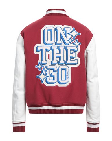 Off-white Man Jacket Brick red
