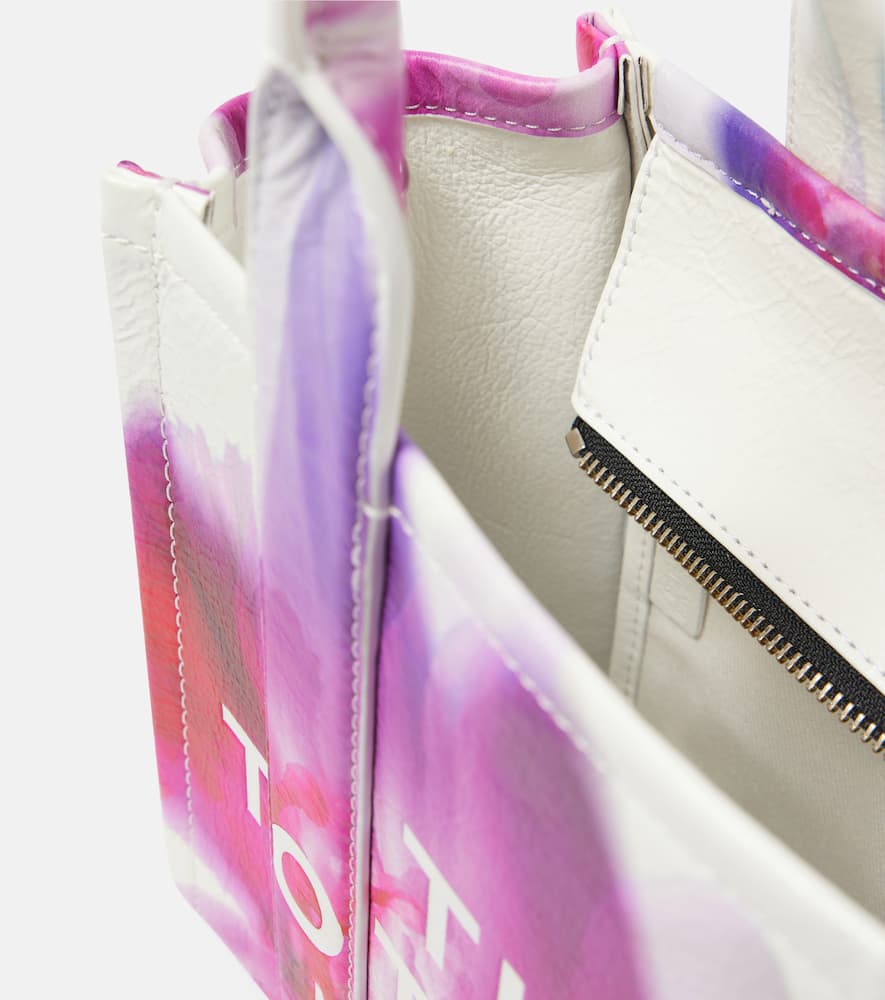 Future Floral Small leather tote bag