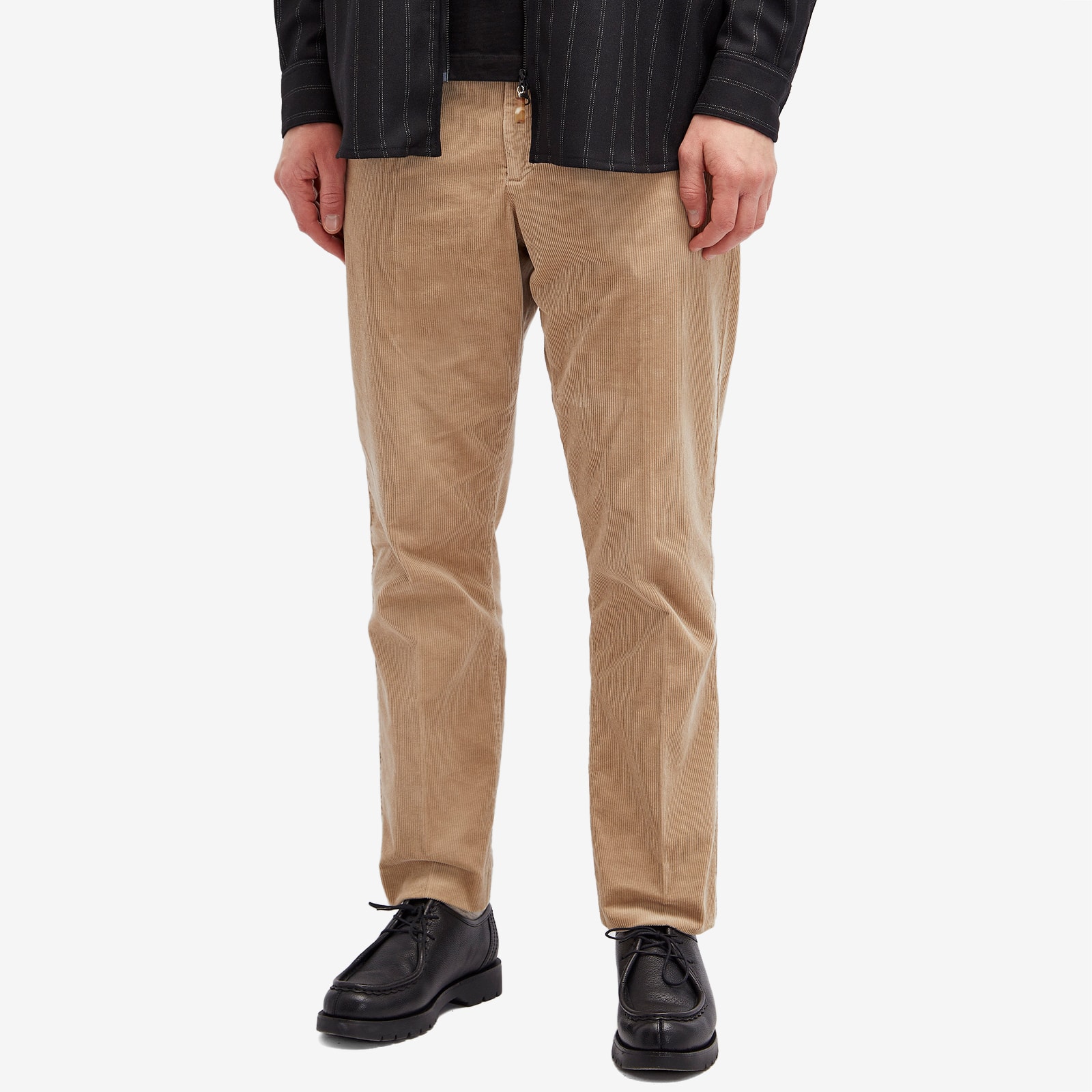 Men's Bill Corduroy Trousers in White Pepper