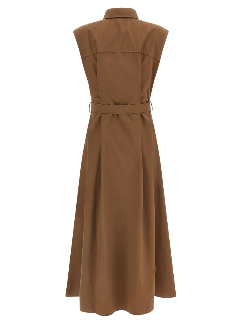 Brown Cotton Dress