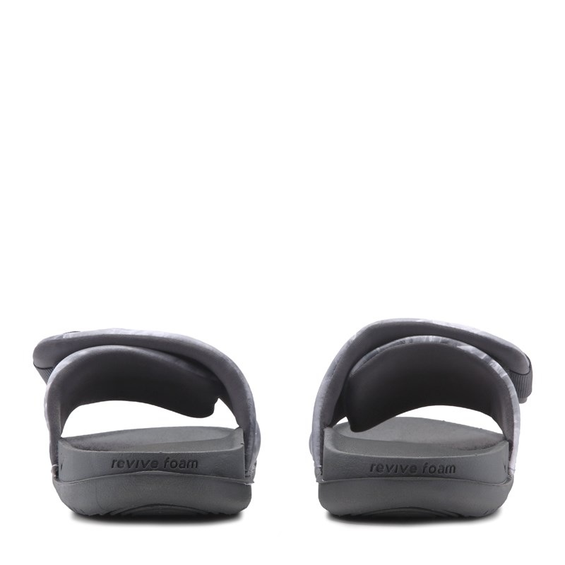 Men's Offcourt Adjust Slide Sandals (Dark Grey Print)