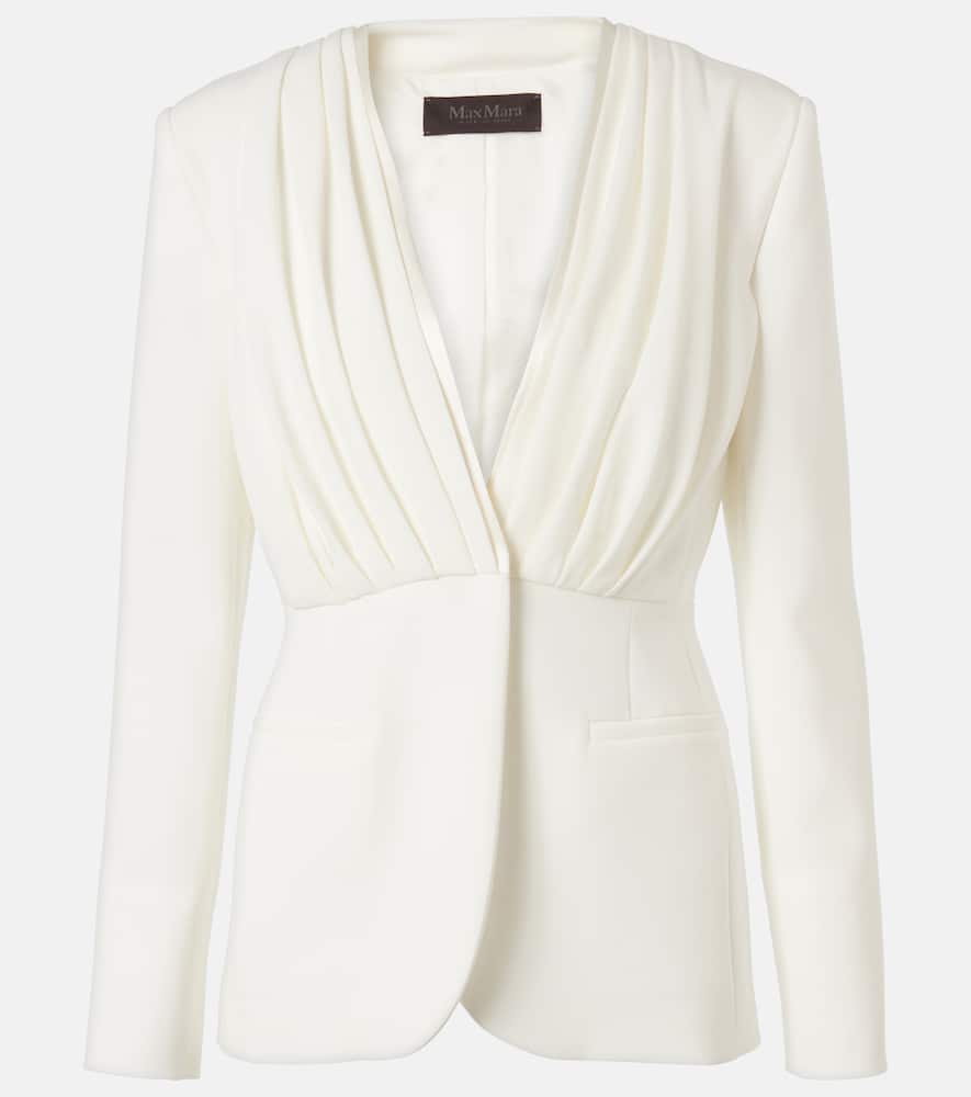 Gradi draped crêpe jacket
