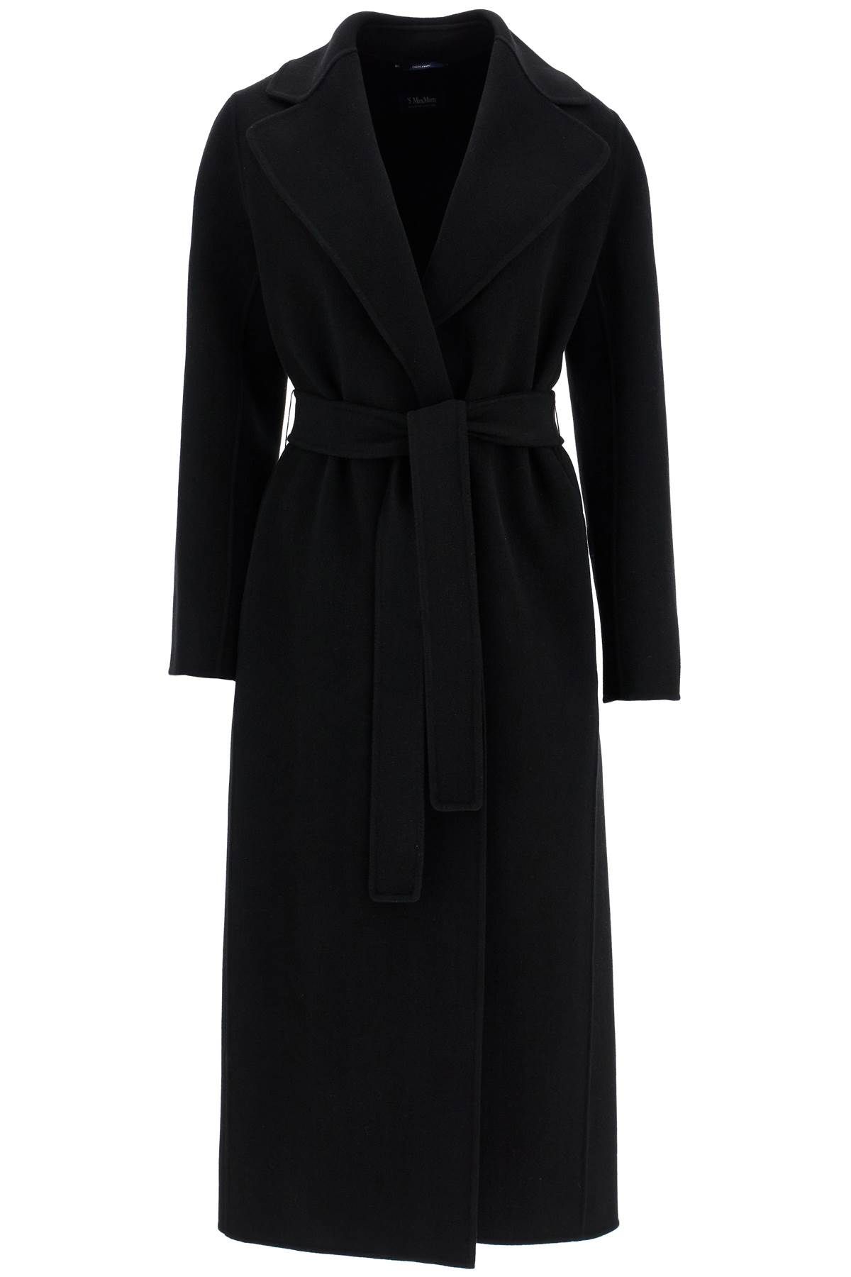 Poldo wrap coat in virgin wool