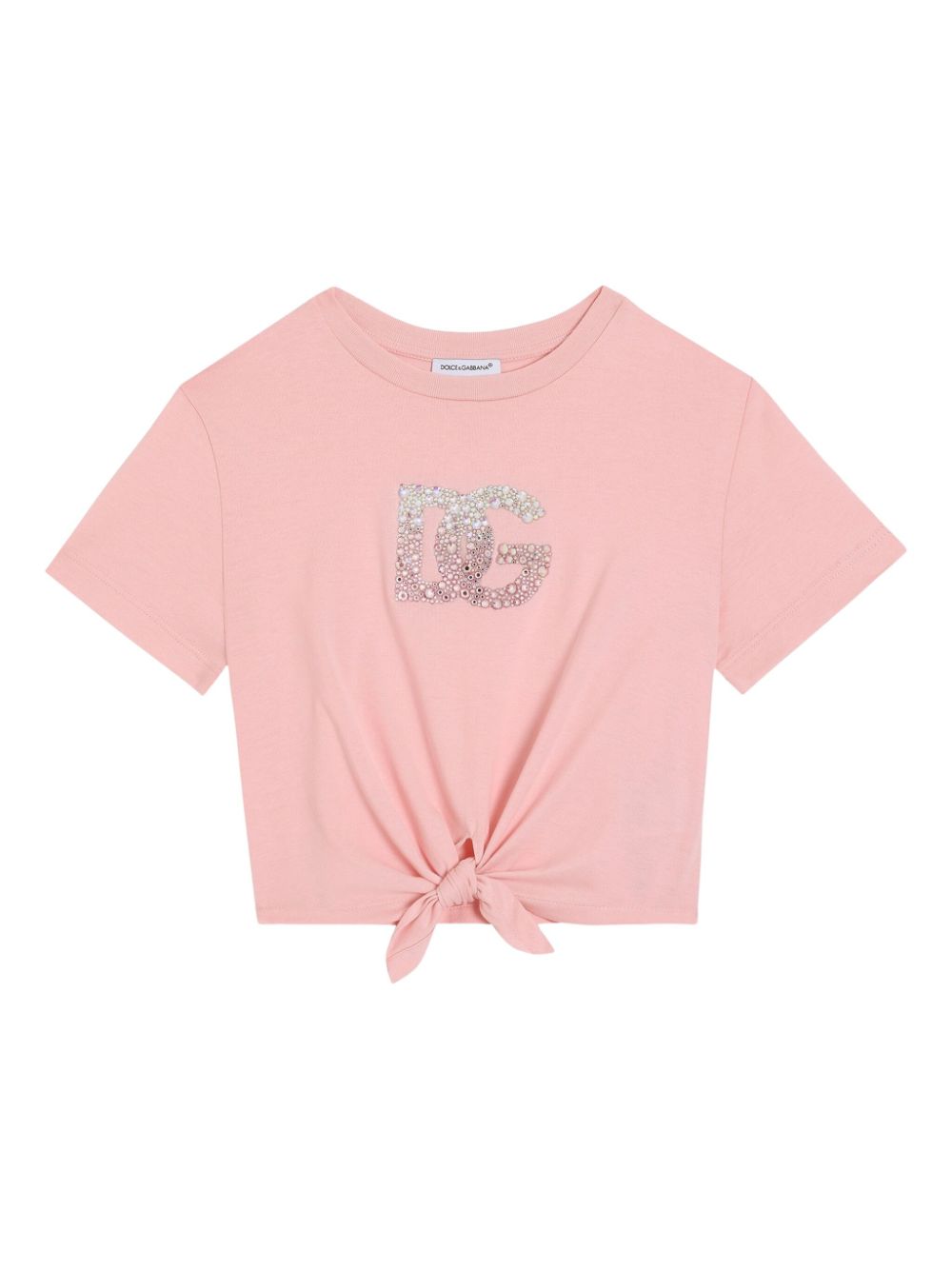 Tied T-shirt - Pink
