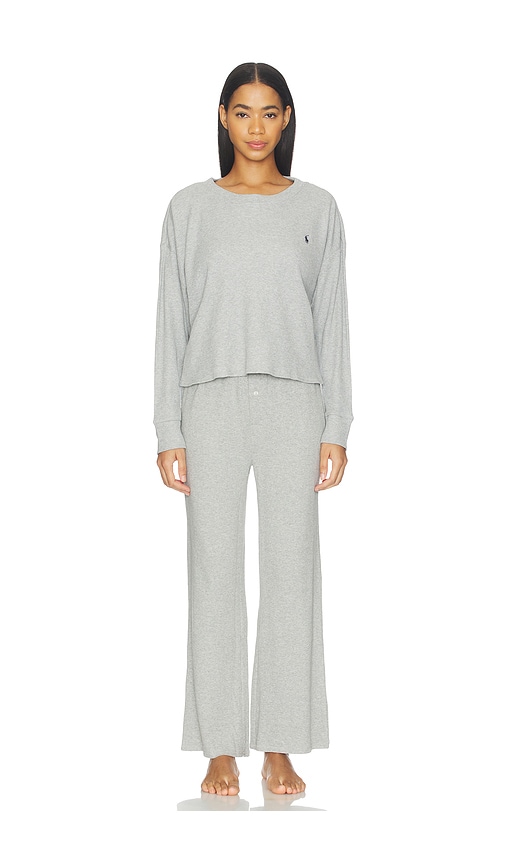Polo Ralph Lauren Intimates Crew Neck Wide Leg Pant Set in Grey. - M also in L, S, XL