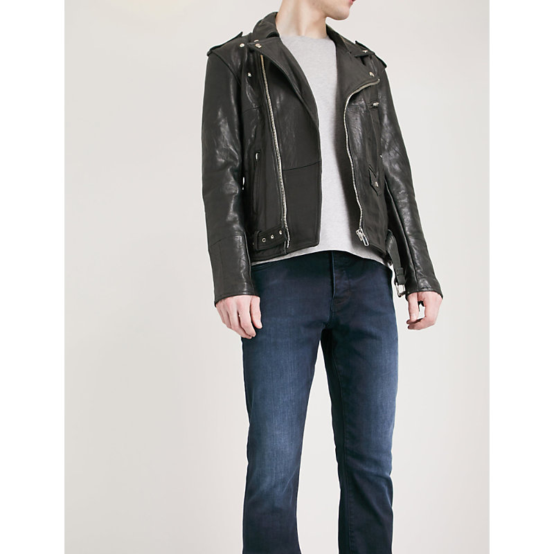 Mens Iggy Faded Skinny Stretch-Denim Jeans