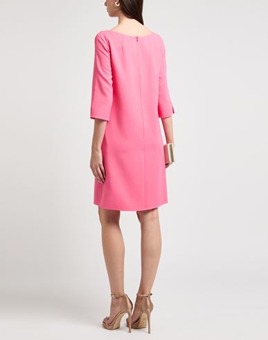 Woman Mini dress Pink Size 10 Virgin Wool, Elastane