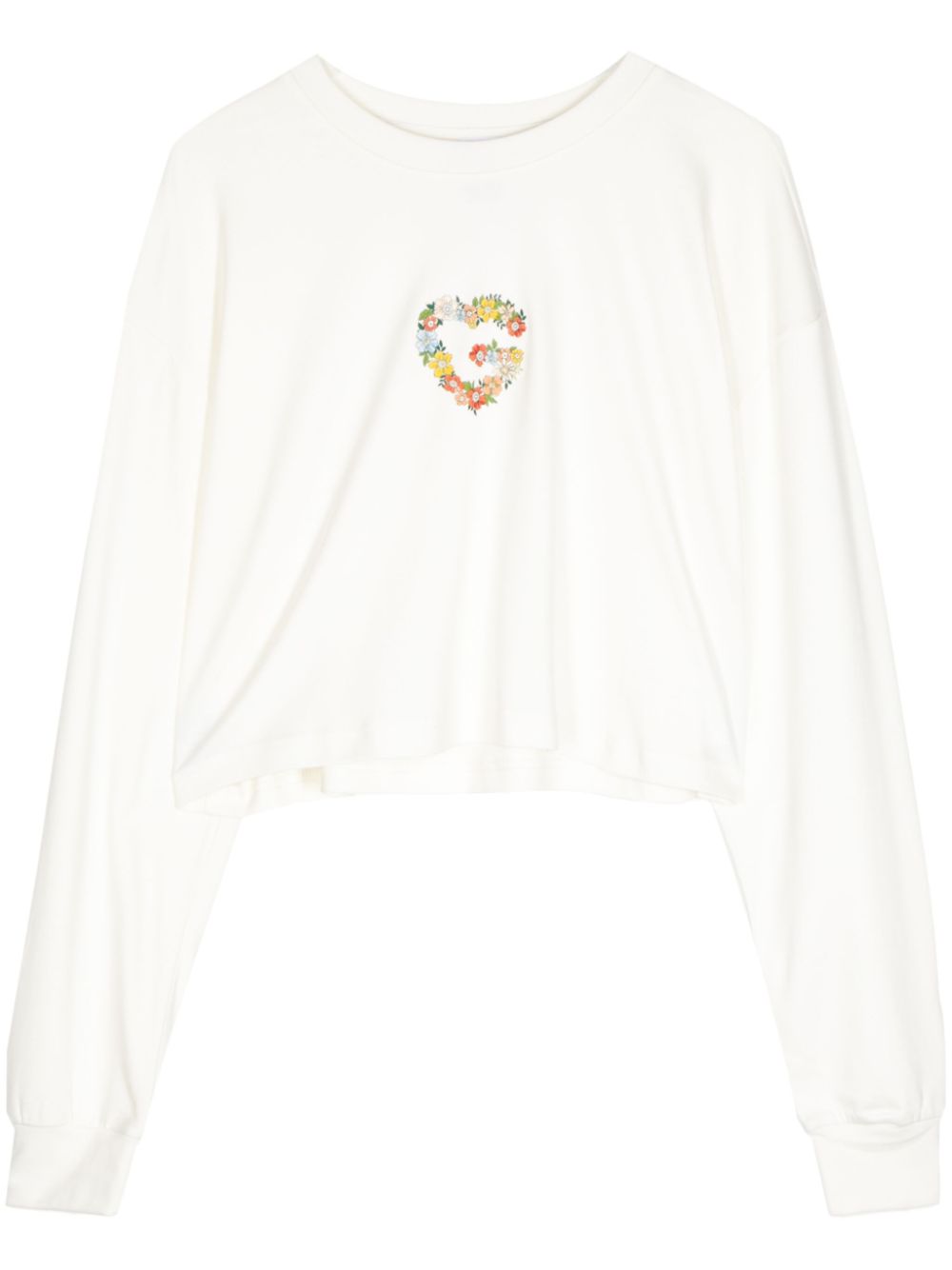 Logo-print cotton T-shirt - Neutrals