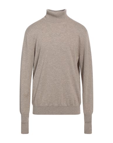 Man Turtleneck Beige Size 46 Cashmere