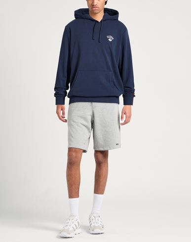Man Sweatshirt Navy Size L Cotton, Polyester