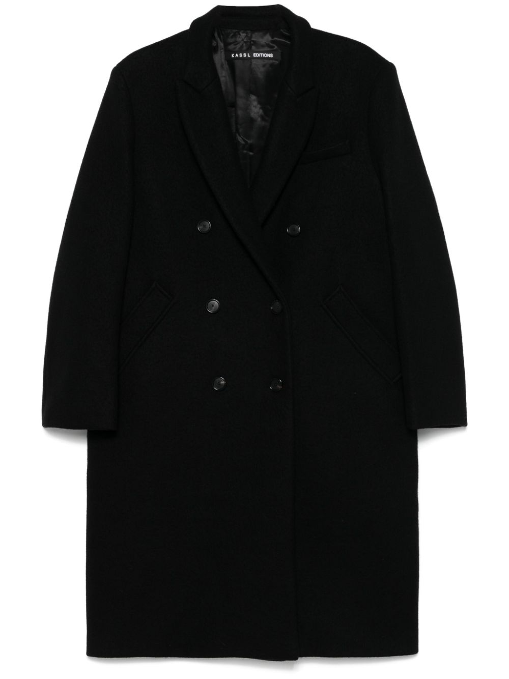 Double-breasted coat - Black