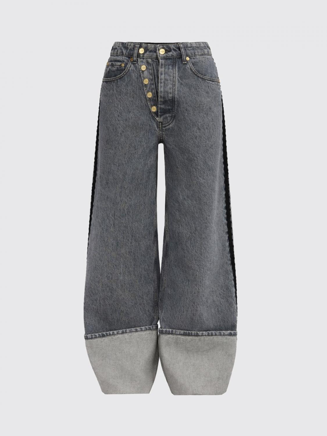 Pants Woman color Charcoal