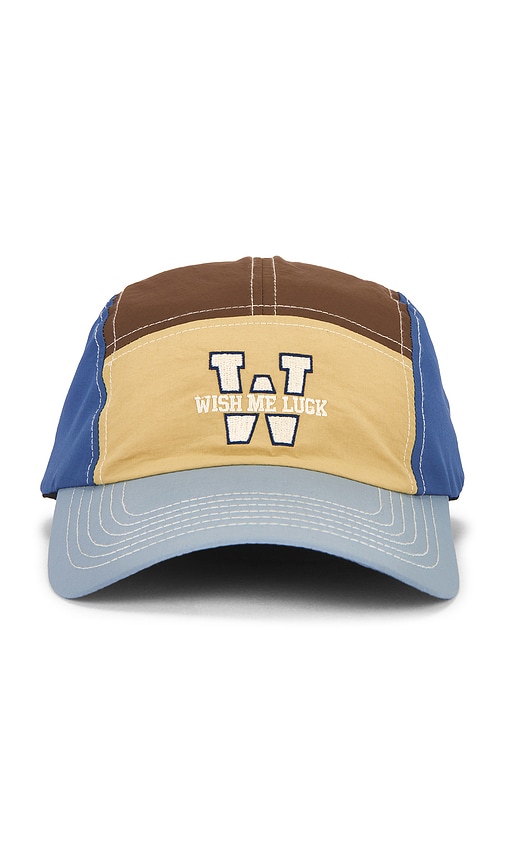 Wish Me Luck The W Camper Hat in Blue,Brown