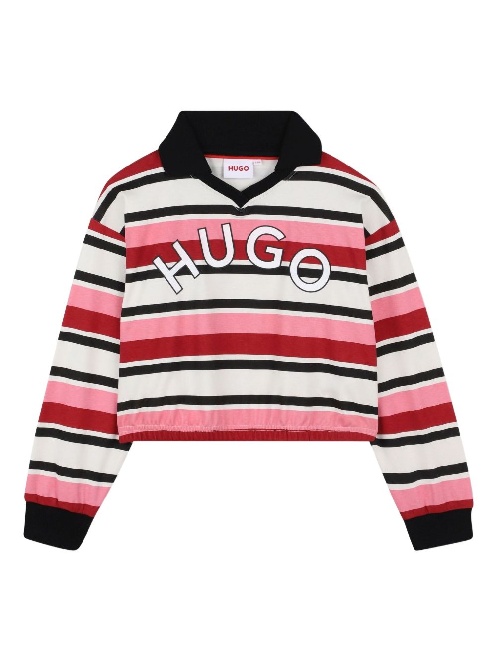 Striped polo shirt - Pink