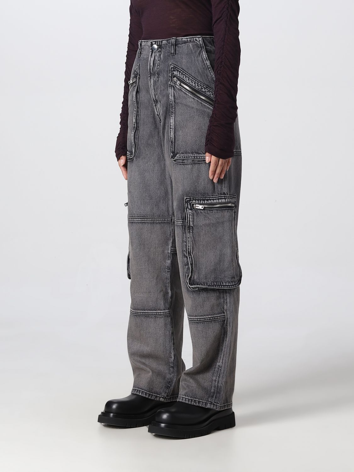 Jeans Woman color Grey