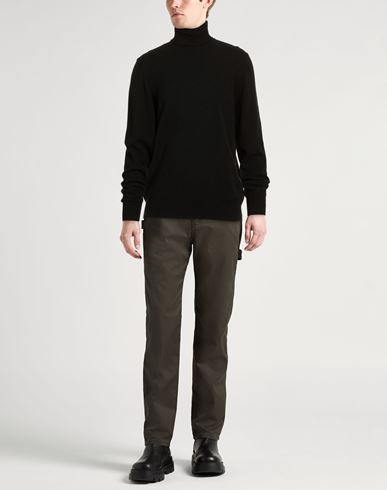 Man Turtleneck Black Size 48 Cashmere, Polyamide, Elastane
