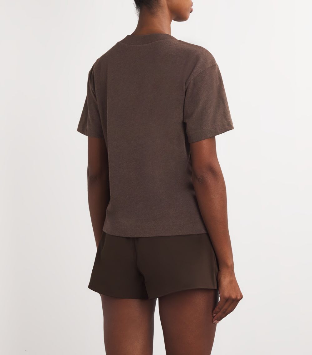 Cotton-Blend Logo Patch T-Shirt