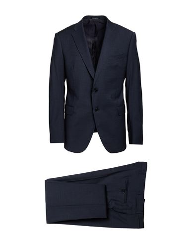 Man Suit Navy Size 46 Virgin Wool, Elastane