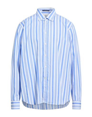 B. d.baggies Man Shirt Blue Size XXL Linen, Cotton