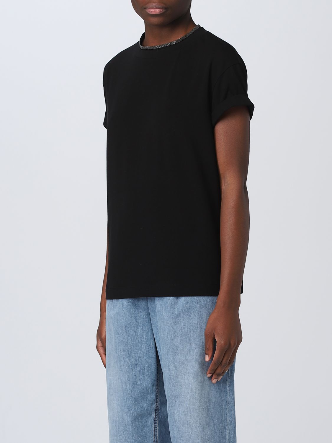 Top Woman color Black