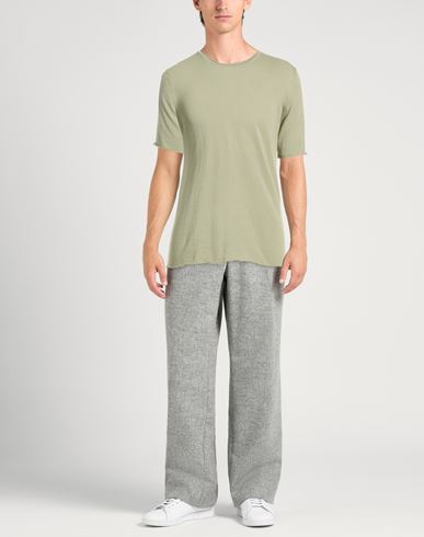Man Sweater Sage green Size 36 Cotton