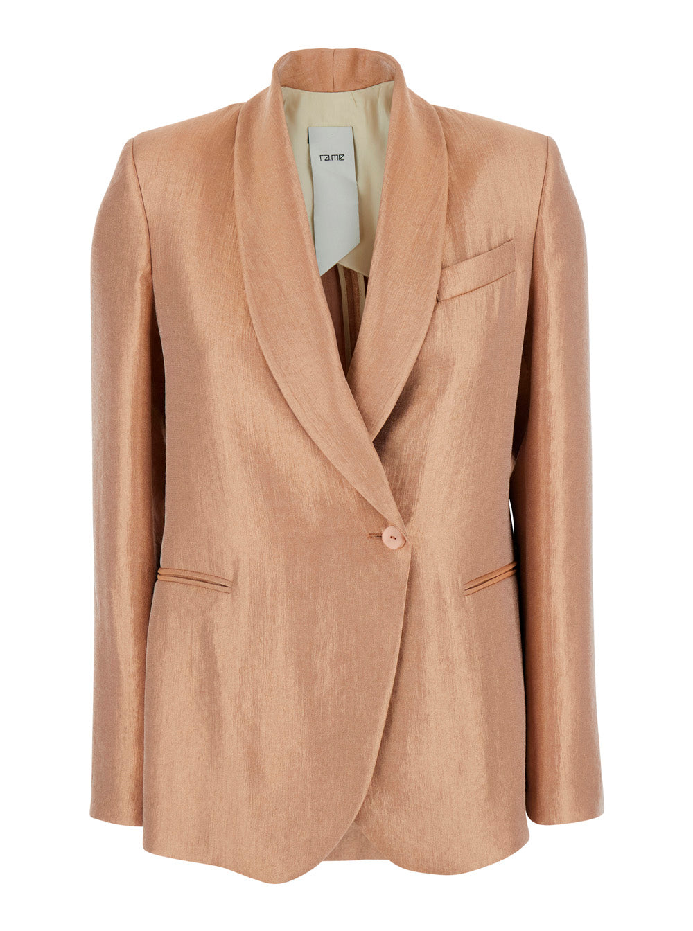 Rayon Blend Blazer — Pink
