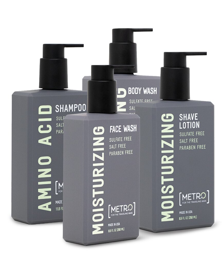 250ML Wetline Bundle - Amino Acid Shampoo, Body Wash, Face Wash & Shave Lotion