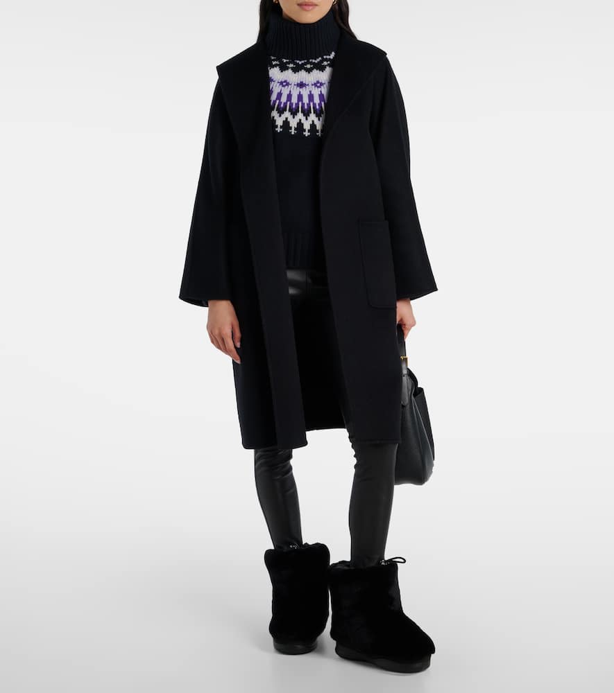 Ingrid jacquard cashmere turtleneck sweater