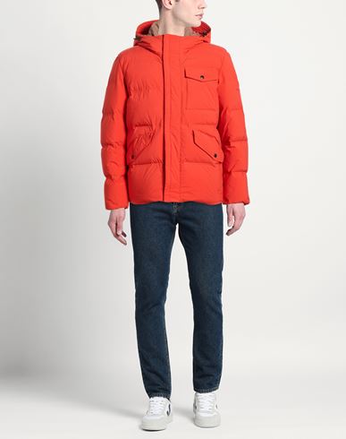 Man Puffer Orange Size L Polyamide