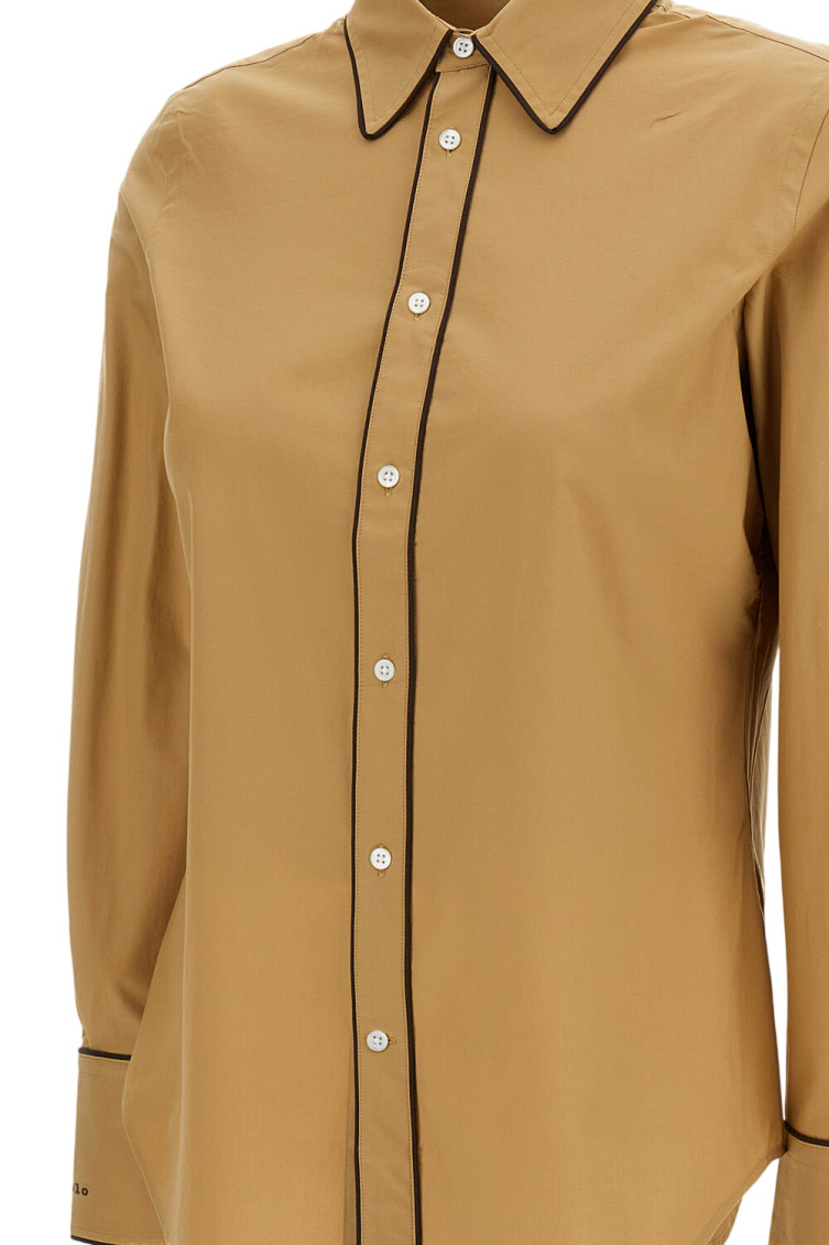 Shirts Beige Cotton Elastane - Women