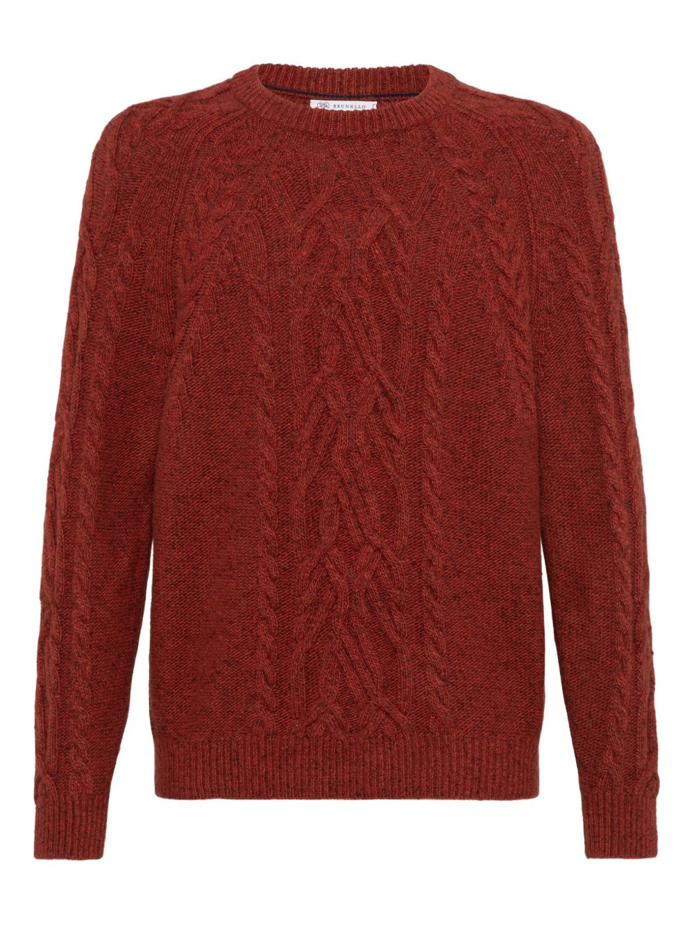 Cable-knit sweater - Orange
