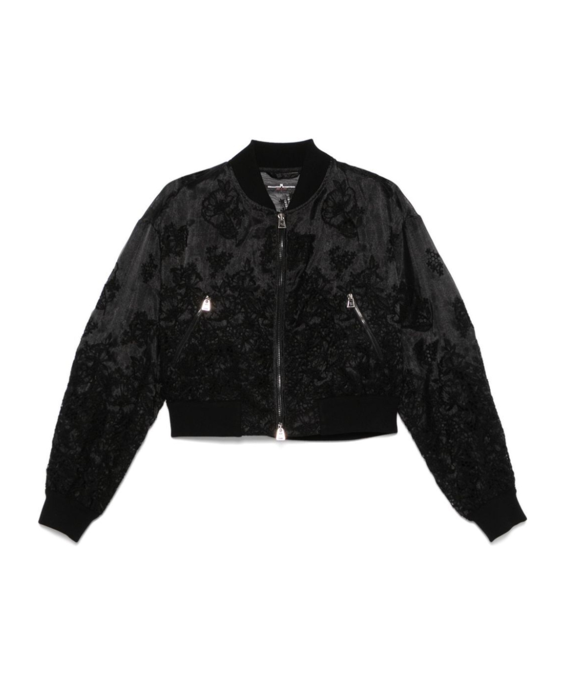 Floral-embroidered jacket