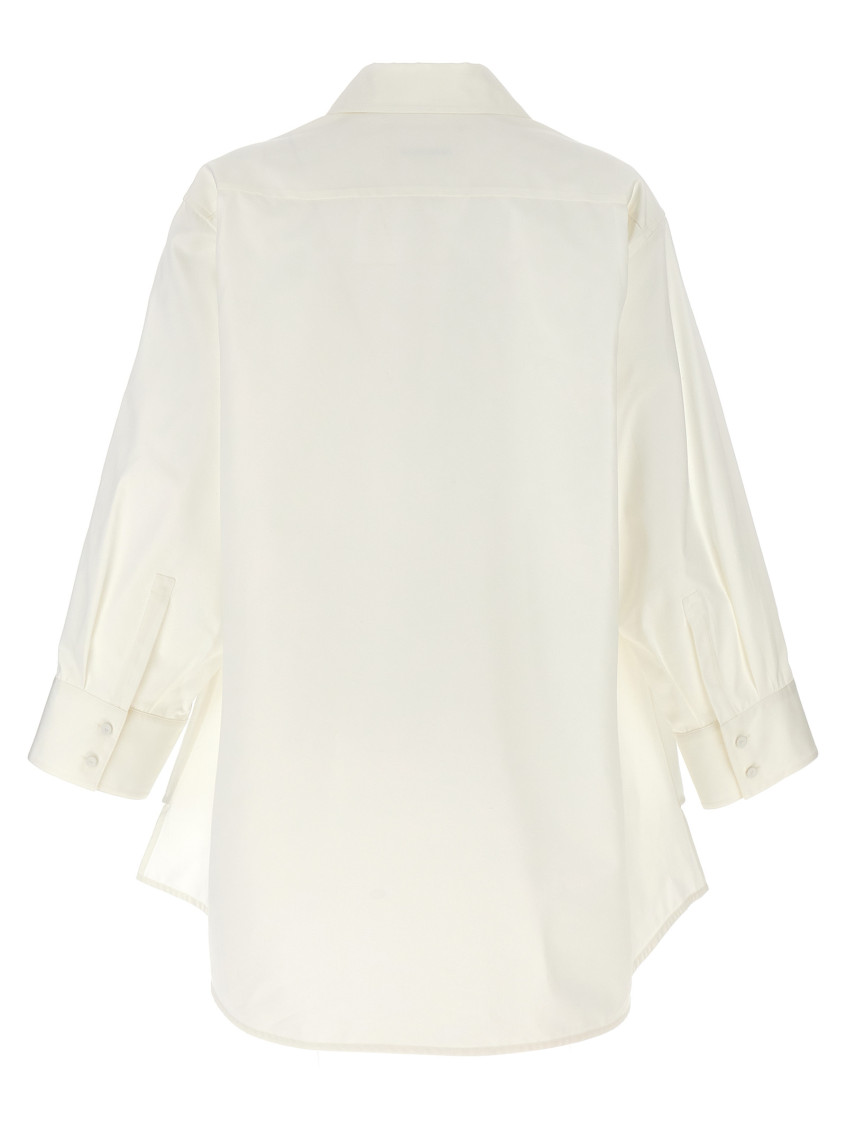 -Cut-Out Armholesque Shirt Camicie Bianco-Donna