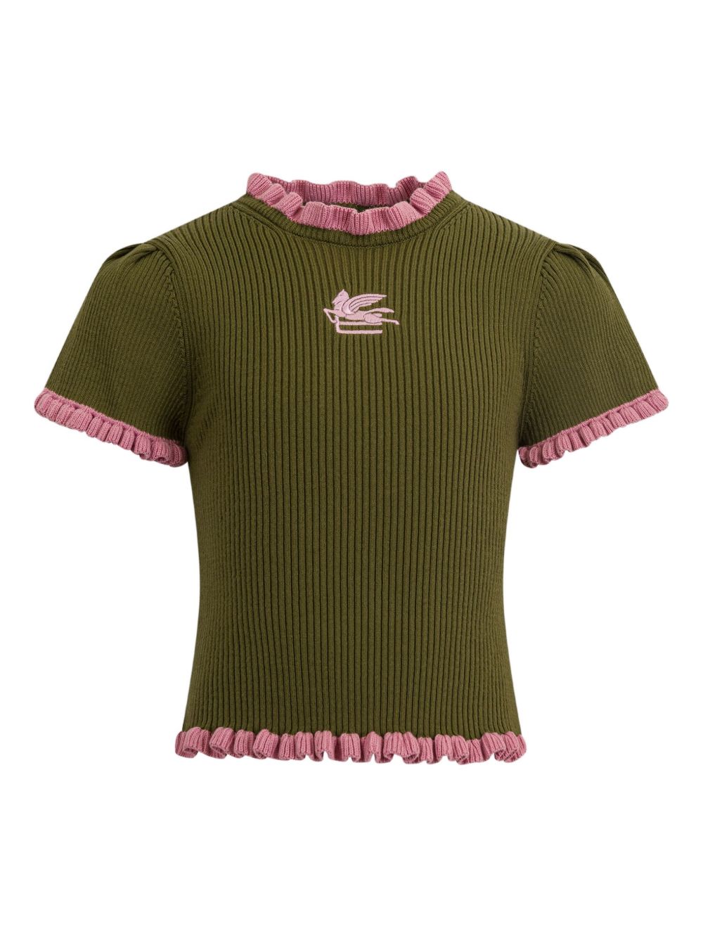ETRO KIDS cotton knitted t-shirt - Green