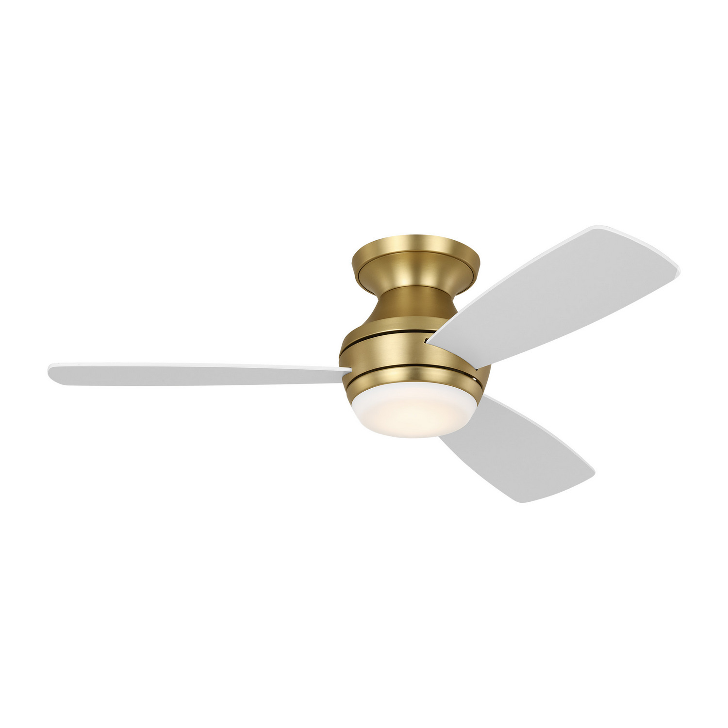 Burnished Brass 44" Ceiling Fan from the Ikon 44 Hugger LED Collection