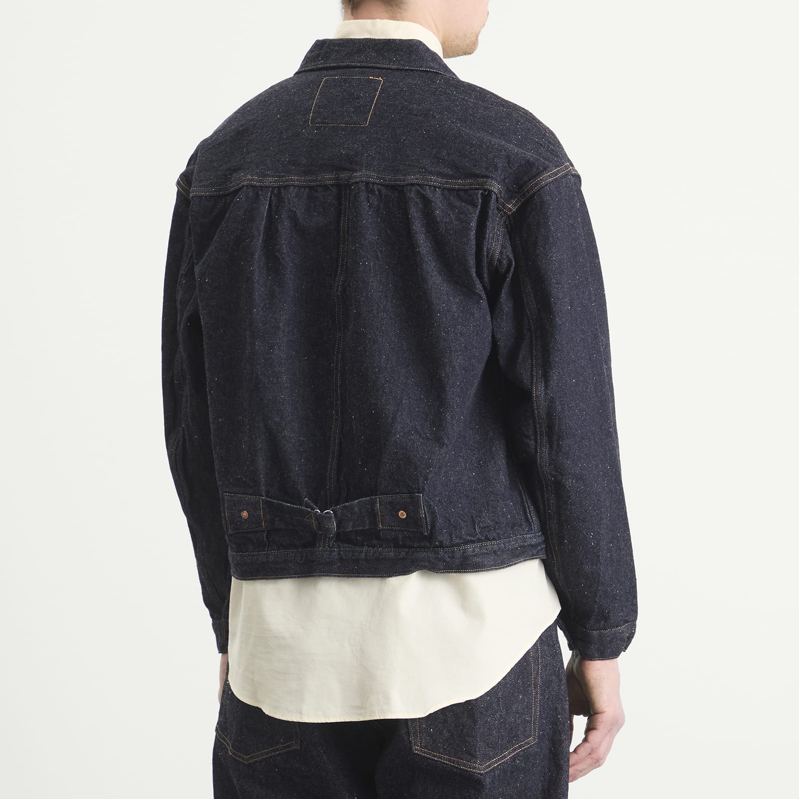 Men's Indigo Wash Denim Tracker Jacket Indigo One Wash