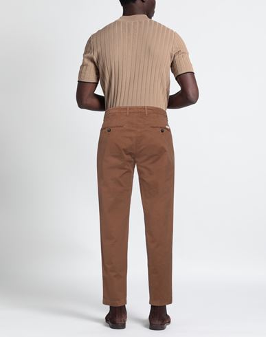 Man Pants Brown Size 28 Cotton, Elastane