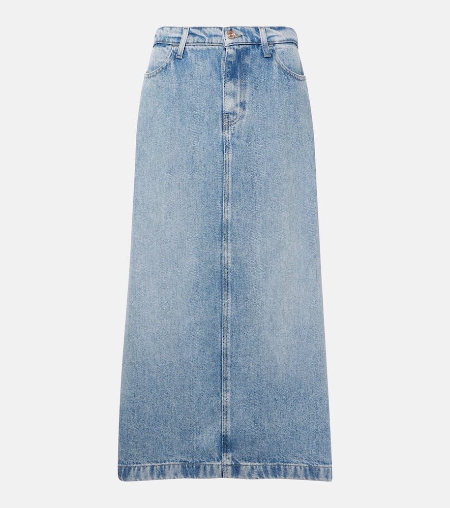 7 For All Mankind Pleated denim jumpsuit