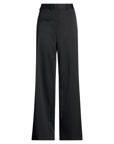 Woman Pants Black Size 8 Polyester, Virgin Wool, Elastane