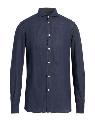 Man Shirt Midnight blue Size 15 ¾ Linen