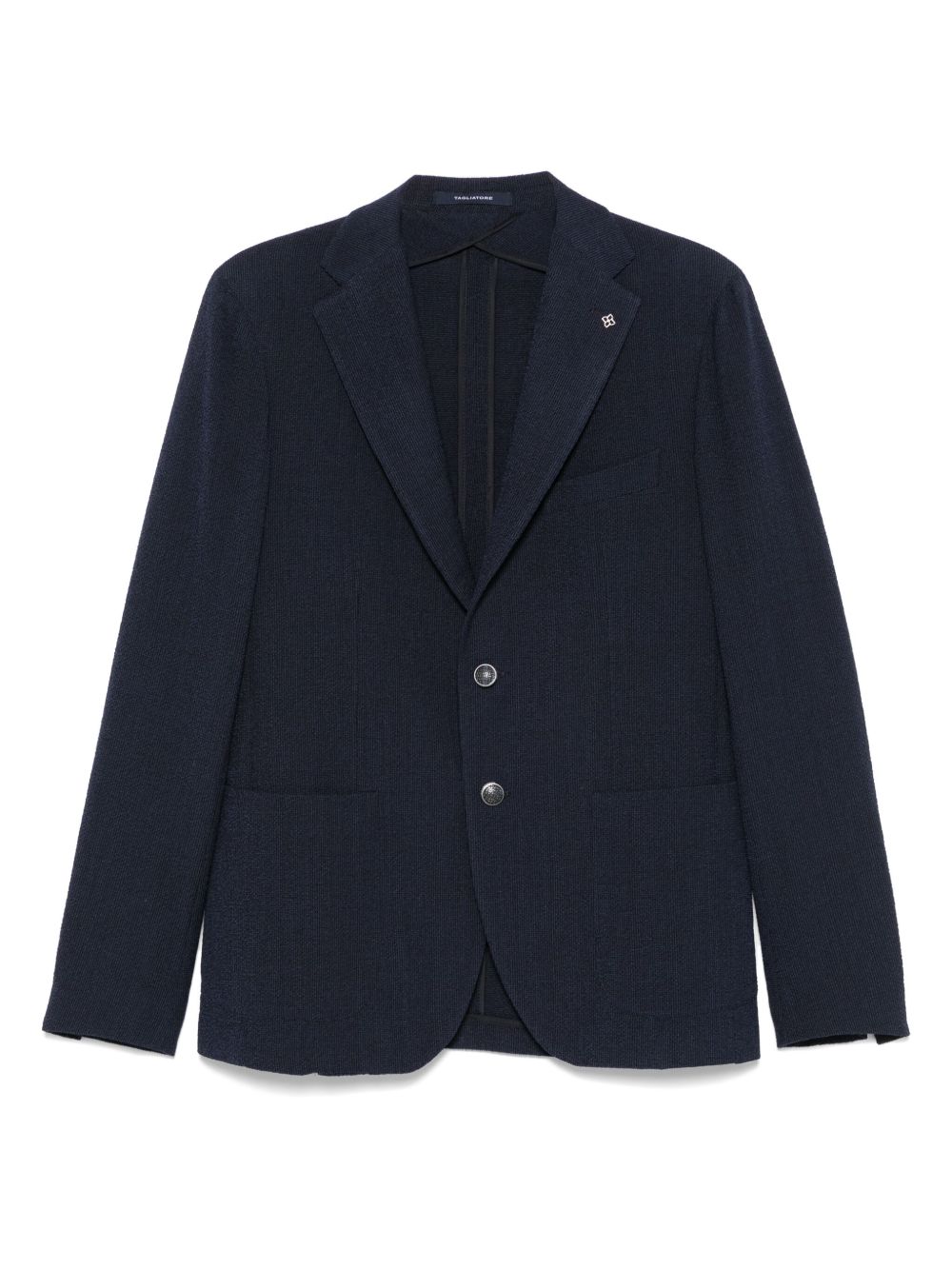 Textured blazer - Blue