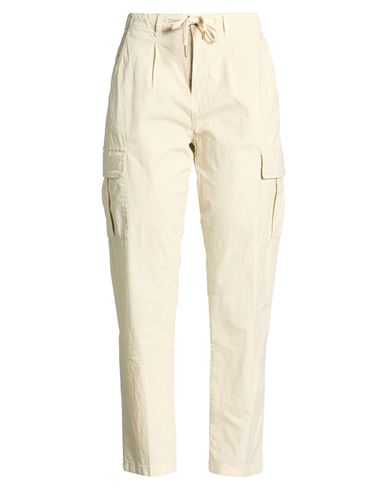 Woman Pants Sand Size M Cotton, Elastane
