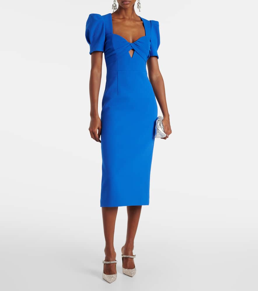 Rebecca Vallance Antonella bow-detail taffeta minidress