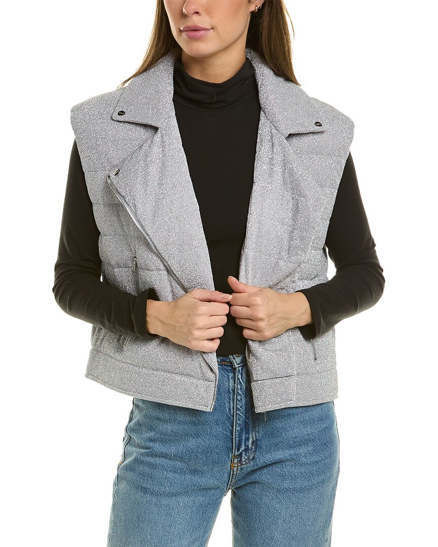 Metallic Cropped Vest